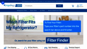 What Fridgefilters.com website looked like in 2022 (2 years ago)