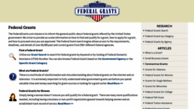 What Federalgrants.com website looked like in 2022 (2 years ago)