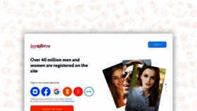 What Flirtru.ru website looked like in 2022 (2 years ago)