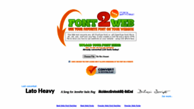 What Font2web.com website looked like in 2022 (2 years ago)