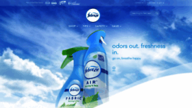 What Febreze.com website looked like in 2022 (2 years ago)