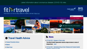 What Fitfortravel.nhs.uk website looked like in 2022 (2 years ago)