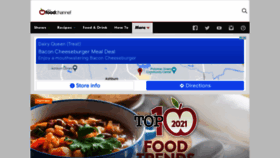 What Foodchannel.com website looked like in 2022 (2 years ago)