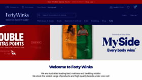 What Fortywinks.com.au website looked like in 2022 (2 years ago)