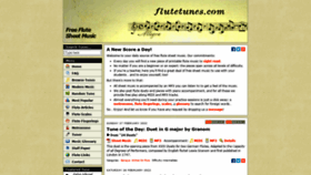 What Flutetunes.com website looked like in 2022 (2 years ago)