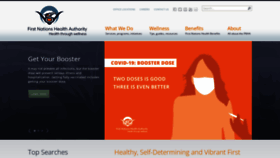 What Fnha.ca website looked like in 2022 (4 years ago)