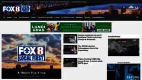 What Fox8live.com website looked like in 2022 (3 years ago)