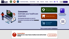 What Fairhealthconsumer.org website looked like in 2022 (2 years ago)