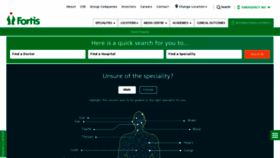 What Fortishealthcare.com website looked like in 2022 (2 years ago)