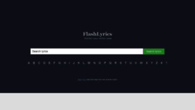 What Flashlyrics.com website looked like in 2022 (2 years ago)
