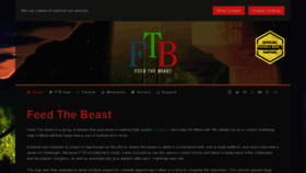 What Feed-the-beast.com website looked like in 2022 (2 years ago)