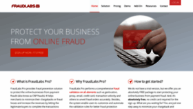 What Fraudlabspro.com website looked like in 2022 (2 years ago)
