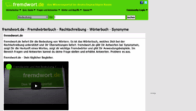 What Fremdwort.de website looked like in 2022 (3 years ago)