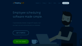 What Findmyshift.com website looked like in 2022 (2 years ago)