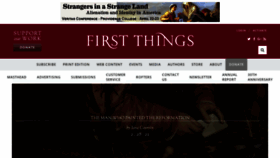 What Firstthings.com website looked like in 2022 (2 years ago)