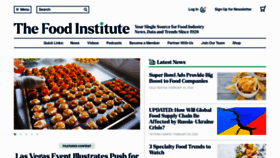 What Foodinstitute.com website looked like in 2022 (2 years ago)
