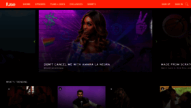 What Fuse.tv website looked like in 2022 (2 years ago)