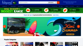 What Fishpond.co.nz website looked like in 2022 (2 years ago)