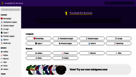 What Footballkitarchive.com website looked like in 2022 (2 years ago)