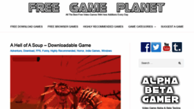 What Freegameplanet.com website looked like in 2022 (2 years ago)