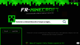 What Fr-minecraft.net website looked like in 2022 (2 years ago)