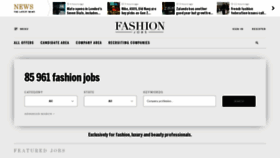 What Fashionjobs.com website looked like in 2022 (2 years ago)