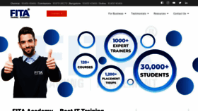 What Fitaacademy.in website looked like in 2022 (2 years ago)