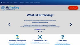 What Flutracking.net website looked like in 2022 (2 years ago)