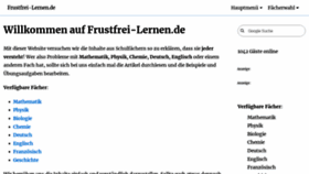 What Frustfrei-lernen.de website looked like in 2022 (2 years ago)