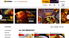 What Freshmenu.com website looked like in 2022 (2 years ago)