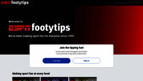 What Footytips.com.au website looked like in 2022 (2 years ago)
