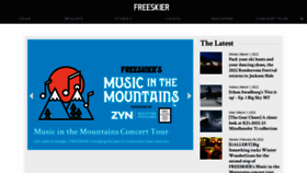 What Freeskier.com website looked like in 2022 (2 years ago)
