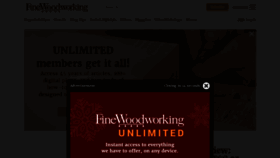 What Finewoodworking.com website looked like in 2022 (2 years ago)