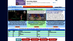 What Freetypinggame.net website looked like in 2022 (2 years ago)