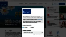 What Fadoq.ca website looked like in 2022 (2 years ago)