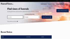 What Funeraltimes.com website looked like in 2022 (2 years ago)
