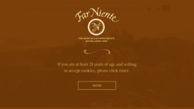 What Farniente.com website looked like in 2022 (2 years ago)