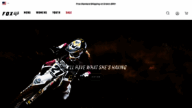 What Foxracing.com website looked like in 2022 (2 years ago)
