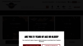 What Freedommunitions.com website looked like in 2022 (2 years ago)