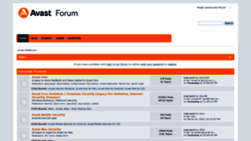 What Forum.avast.com website looked like in 2022 (2 years ago)