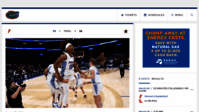 What Floridagators.com website looked like in 2022 (2 years ago)