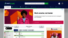What Fastscore.com website looked like in 2022 (2 years ago)