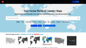 What Freevectormaps.com website looked like in 2022 (2 years ago)