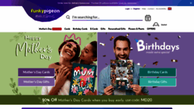 What Funkypigeon.com website looked like in 2022 (3 years ago)