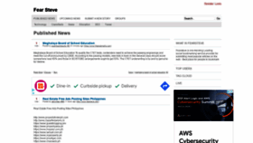 What Fearsteve.com website looked like in 2022 (2 years ago)