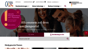 What Familienportal.de website looked like in 2022 (3 years ago)