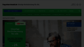 What Frag-einen-anwalt.de website looked like in 2022 (3 years ago)