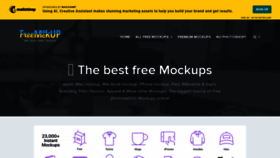 What Free-mockup.com website looked like in 2022 (2 years ago)