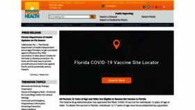 What Floridahealth.gov website looked like in 2022 (2 years ago)
