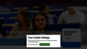 What Fontys.edu website looked like in 2022 (2 years ago)